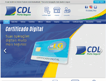 Tablet Screenshot of cdlportoseguro.com.br